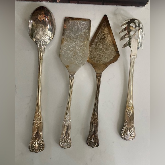 4Pcs Silver plated Hostess Serving Set By Paul Revere Silversmiths - Picture 2 of 12